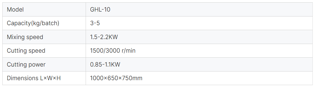 GHL-10 Schnellmischer-Granulator