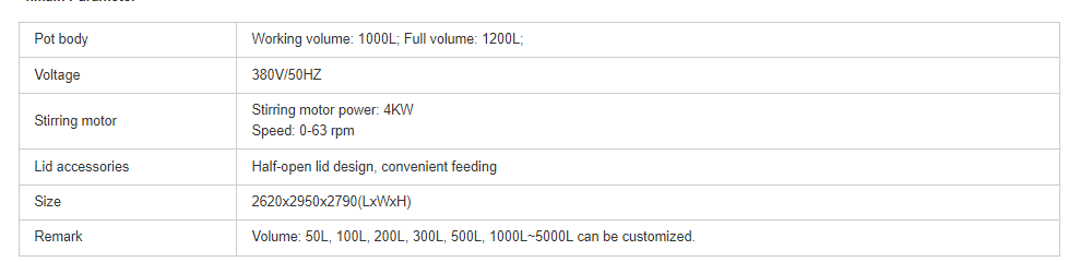 1000 l Fassungsvermögen