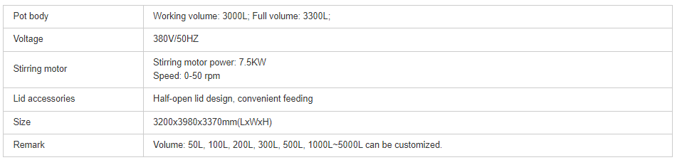 3000 l Fassungsvermögen