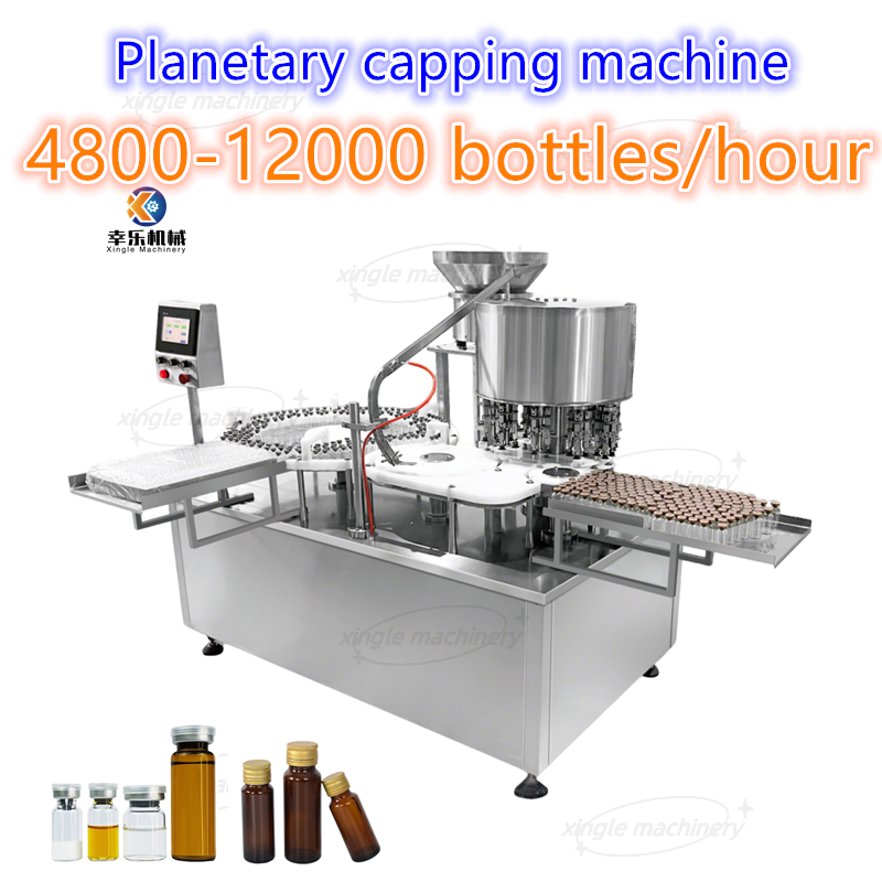 Kunststoff-Glasfläschchen-Flaschenverschließer, planetarische automatische Verschließmaschine