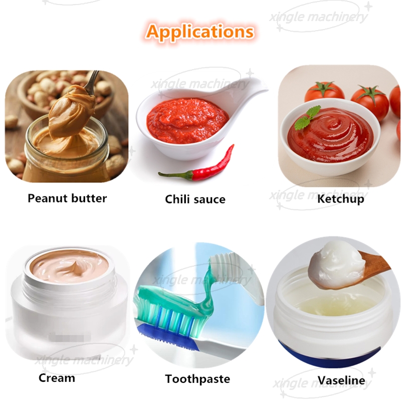 Vier-Köpfe-Paste-Kosmetikcreme-Füllmaschine