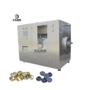 Wasch- und Trocknungsmaschine mit Gummistopfen und Aluminiumkappe