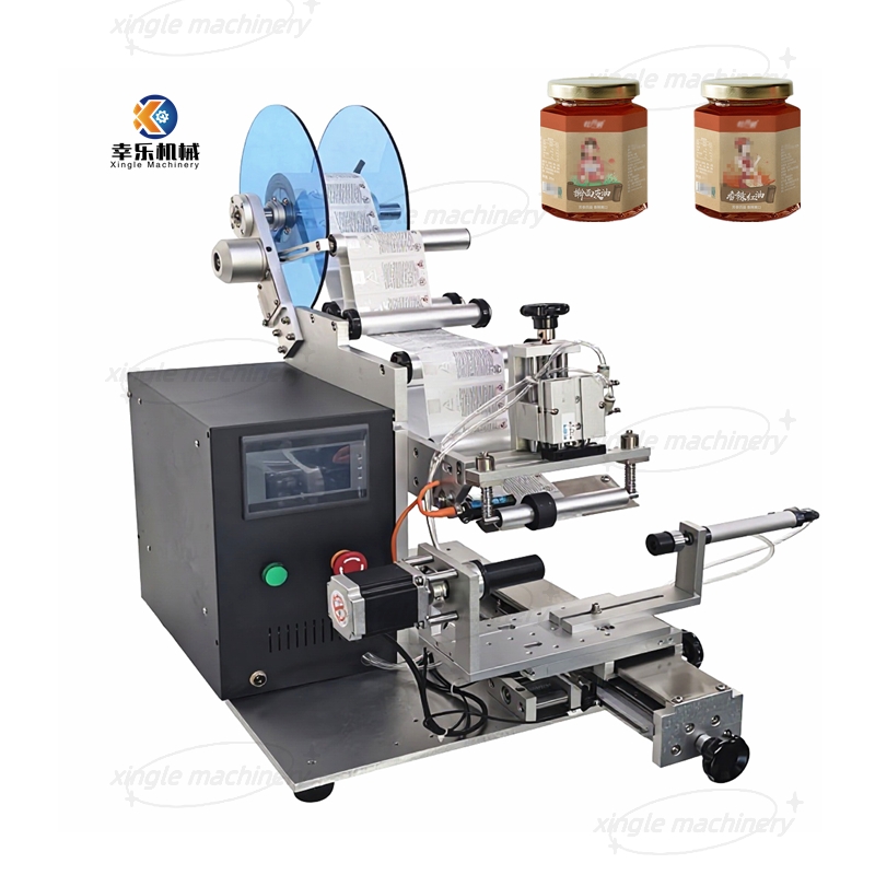 Halbautomatische multifunktionale Etikettiermaschine für PLC-Aufkleber