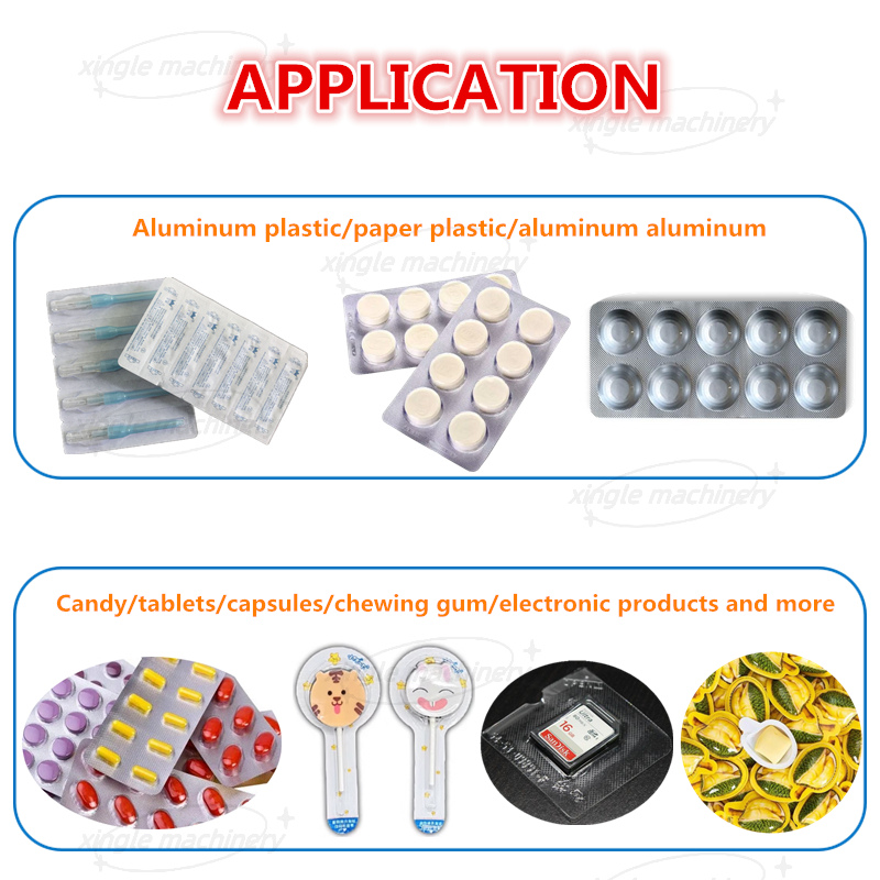 Automatische Blisterverpackungsmaschine für Tablettenkapseln dpp-80