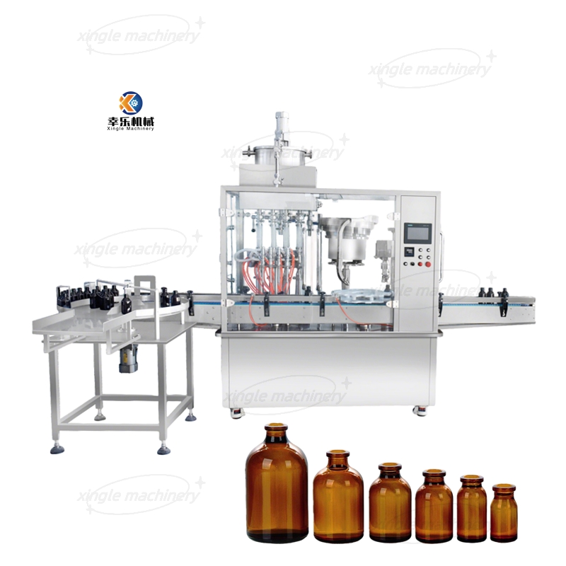 Automatische Füll- und Verschließmaschine für Fläschchen mit dicker Paste