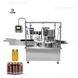 Rotierende automatische Maschine zum Füllen und Verschließen von Fläschchen mit oralem Flüssigsirup