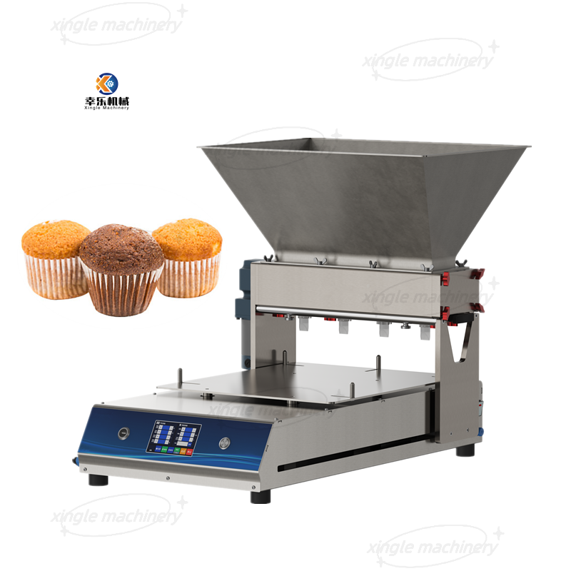 Kleine automatische Tischfüllmaschine für Schokoladen-Cupcakes