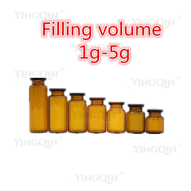 Maschine zum Füllen und Verschließen von pharmazeutischen Chemikalienfläschchen mit trockenem Pulver
