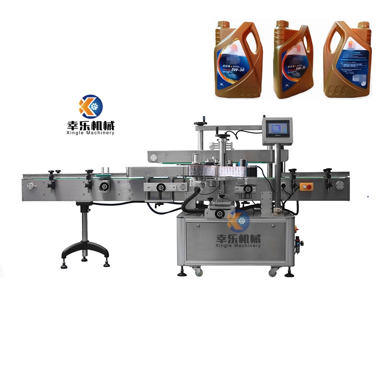 Automatische Doppelseiten-Aufkleber-Etikettiermaschine für Flaschen