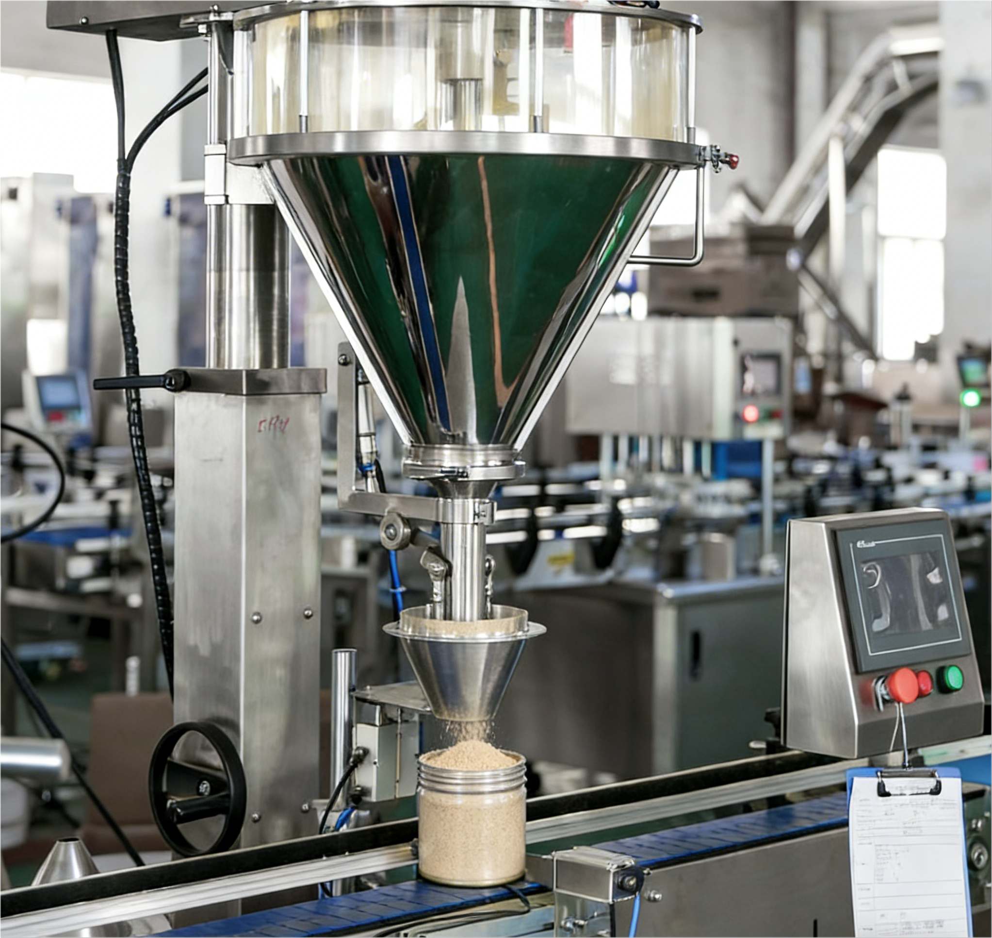 Design einer Schneckenfüllmaschine