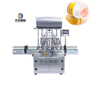 Vier-Köpfe-Paste-Kosmetikcreme-Füllmaschine