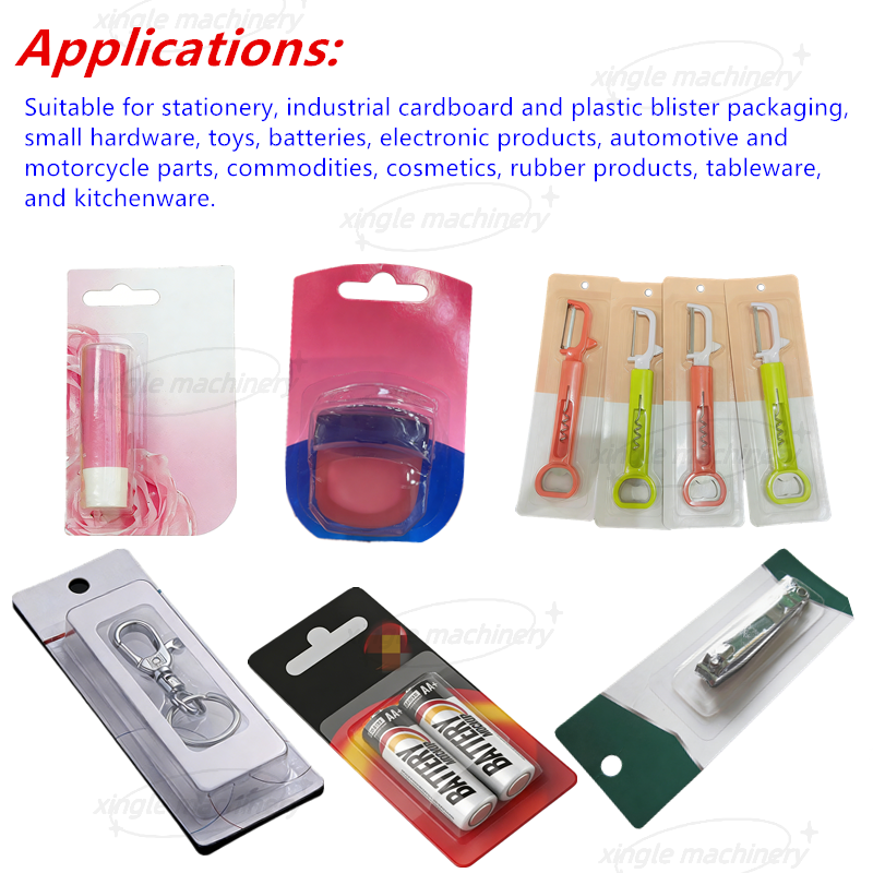 Rotierende automatische Blisterverpackungsmaschine aus Pappe, Kunststoff und Papier