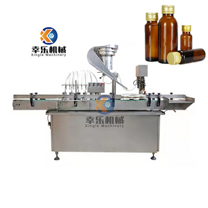 Automatische Maschine zum Füllen und Verschließen von Glasfläschchen für biologische Produkte