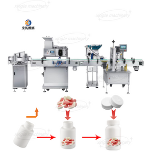 Automatische Produktionslinie zum Zählen und Verschließen von Bonbontabletten