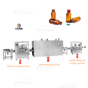 Produktionslinie zum Abfüllen von Fläschchen mit großer Dosierung und niedriger Geschwindigkeit zum Einnehmen von Flüssigkeiten