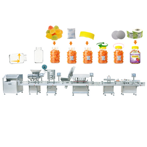 Produktionslinie zum Zählen, Verschließen und Etikettieren von Kapseltabletten